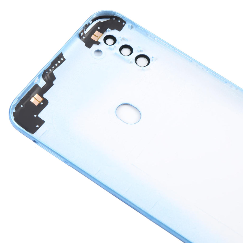 For Samsung Galaxy A11 SM-A115F Battery Back Cover with Camera Lens Frame(Blue)