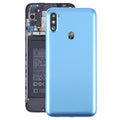 For Samsung Galaxy A11 SM-A115F Battery Back Cover with Camera Lens Frame(Blue)