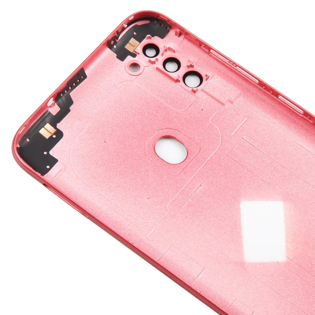 For Samsung Galaxy A11 SM-A115F Battery Back Cover with Camera Lens Frame(Red)
