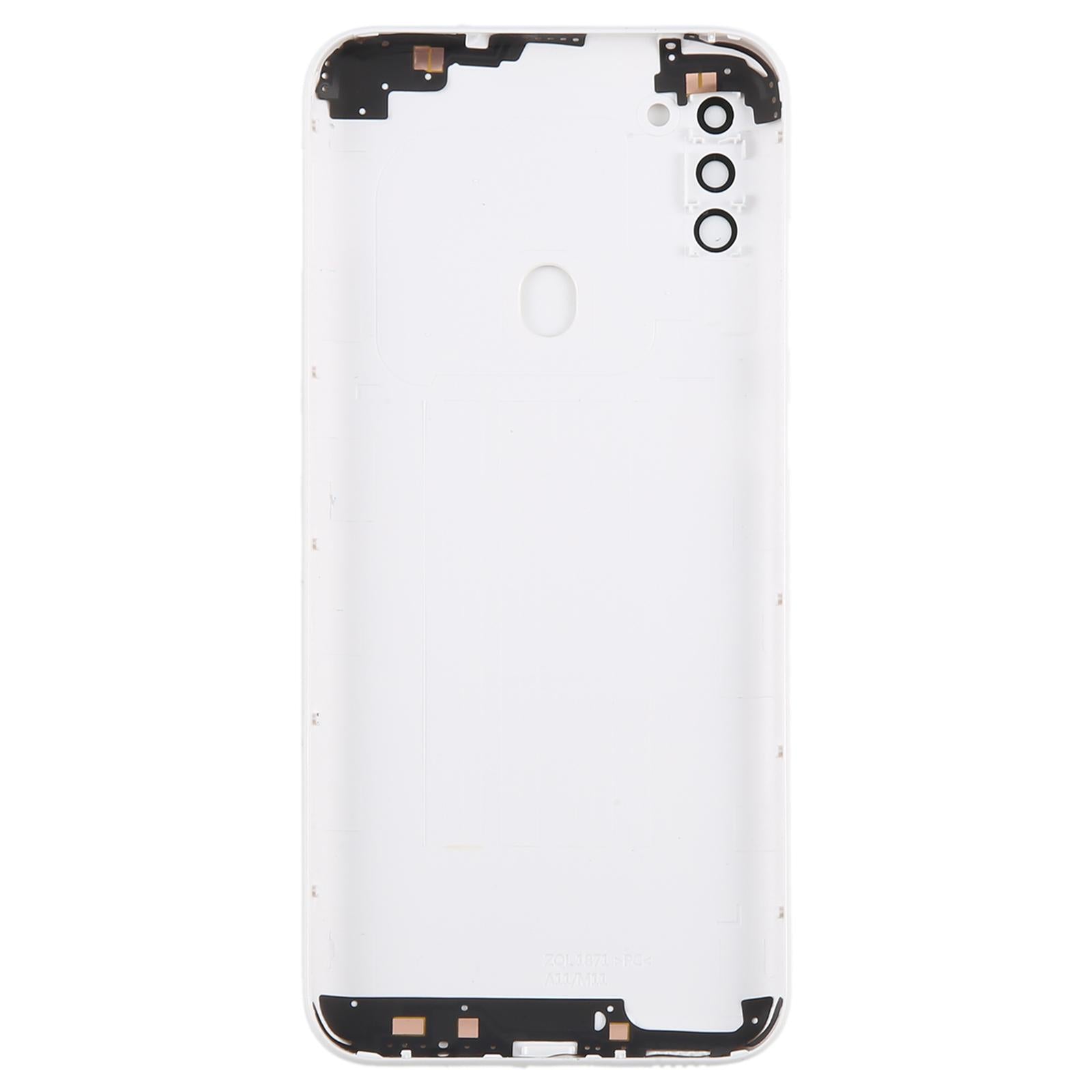 For Samsung Galaxy A11 SM-A115F Battery Back Cover with Camera Lens Frame(White)