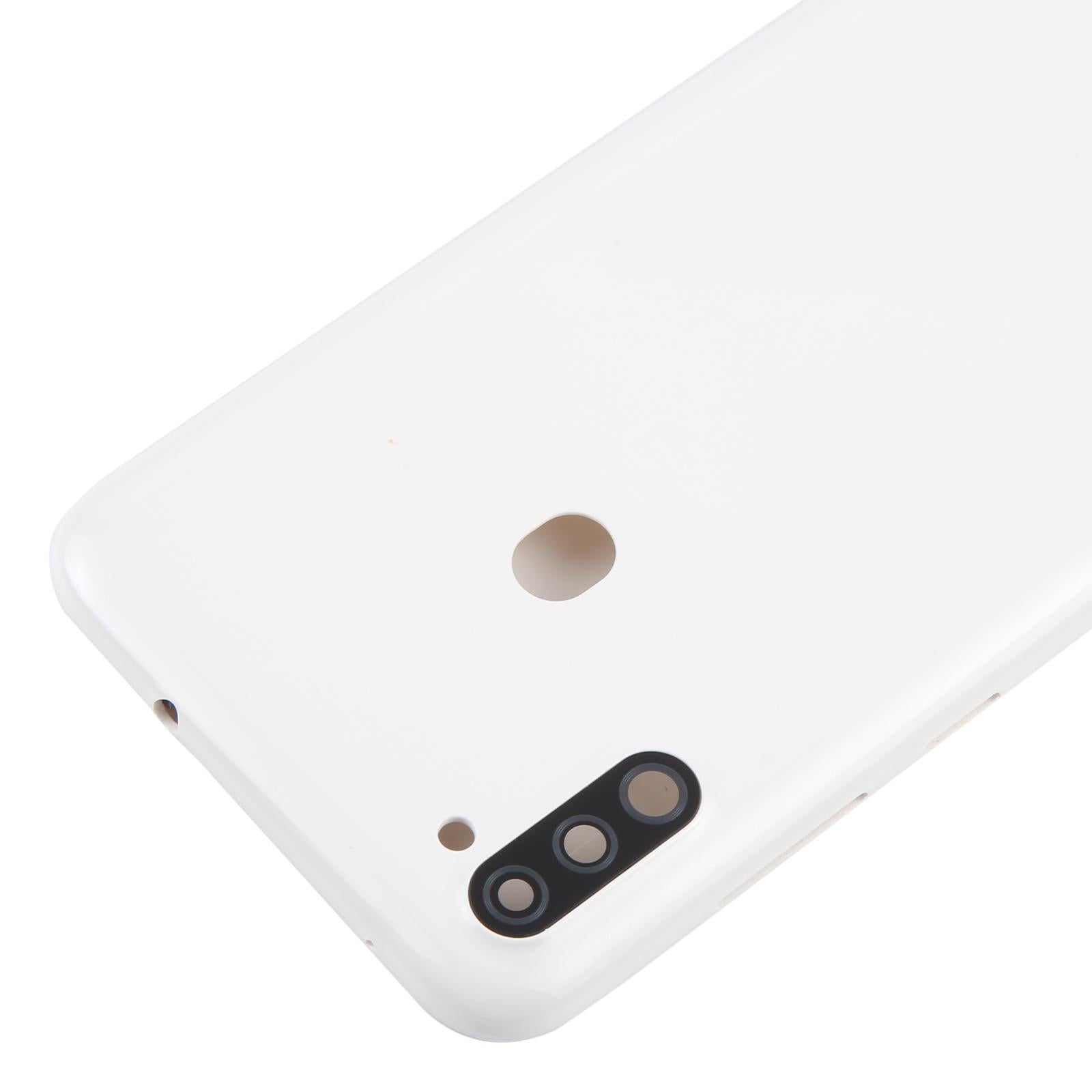 For Samsung Galaxy A11 SM-A115F Battery Back Cover with Camera Lens Frame(White)
