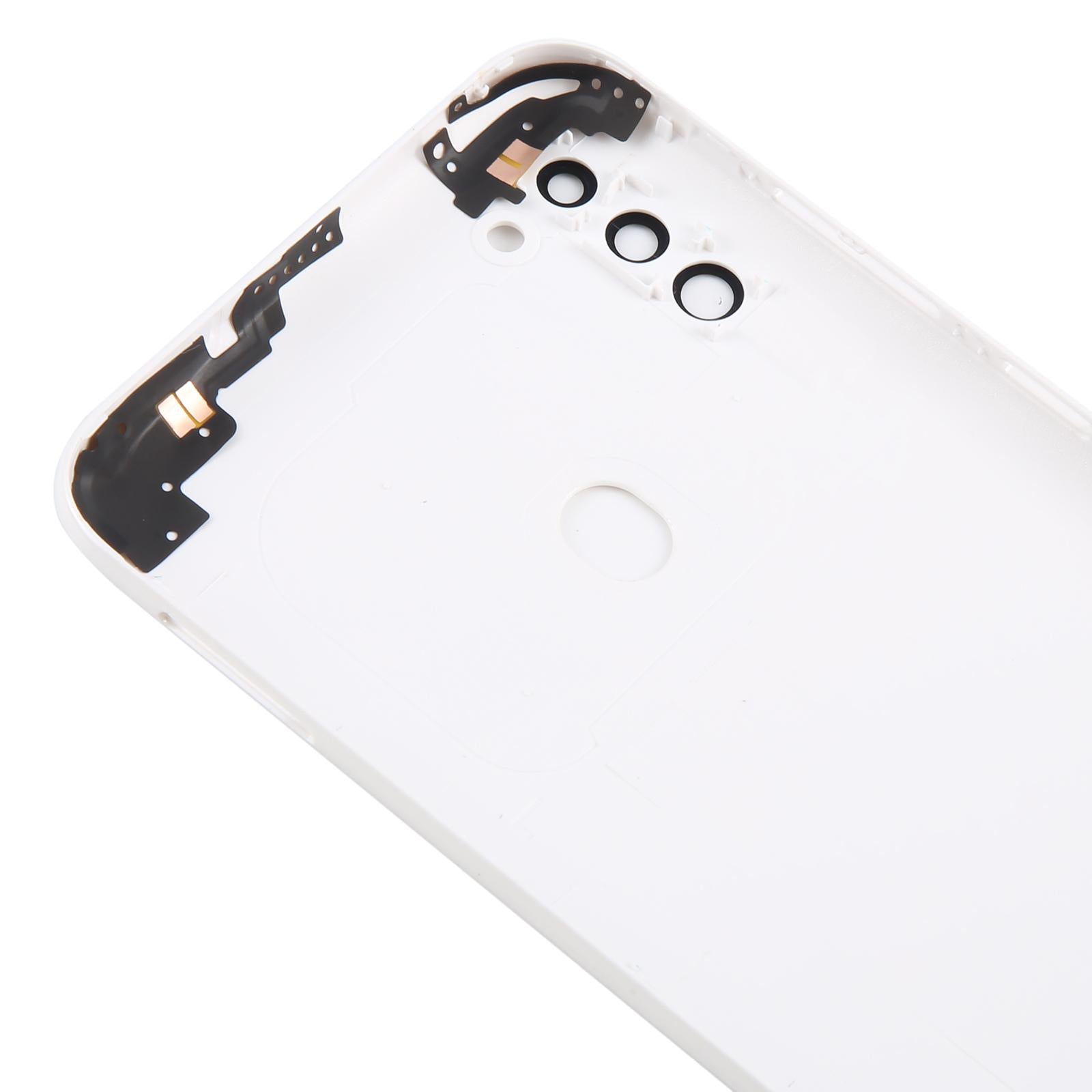 For Samsung Galaxy A11 SM-A115F Battery Back Cover with Camera Lens Frame(White)