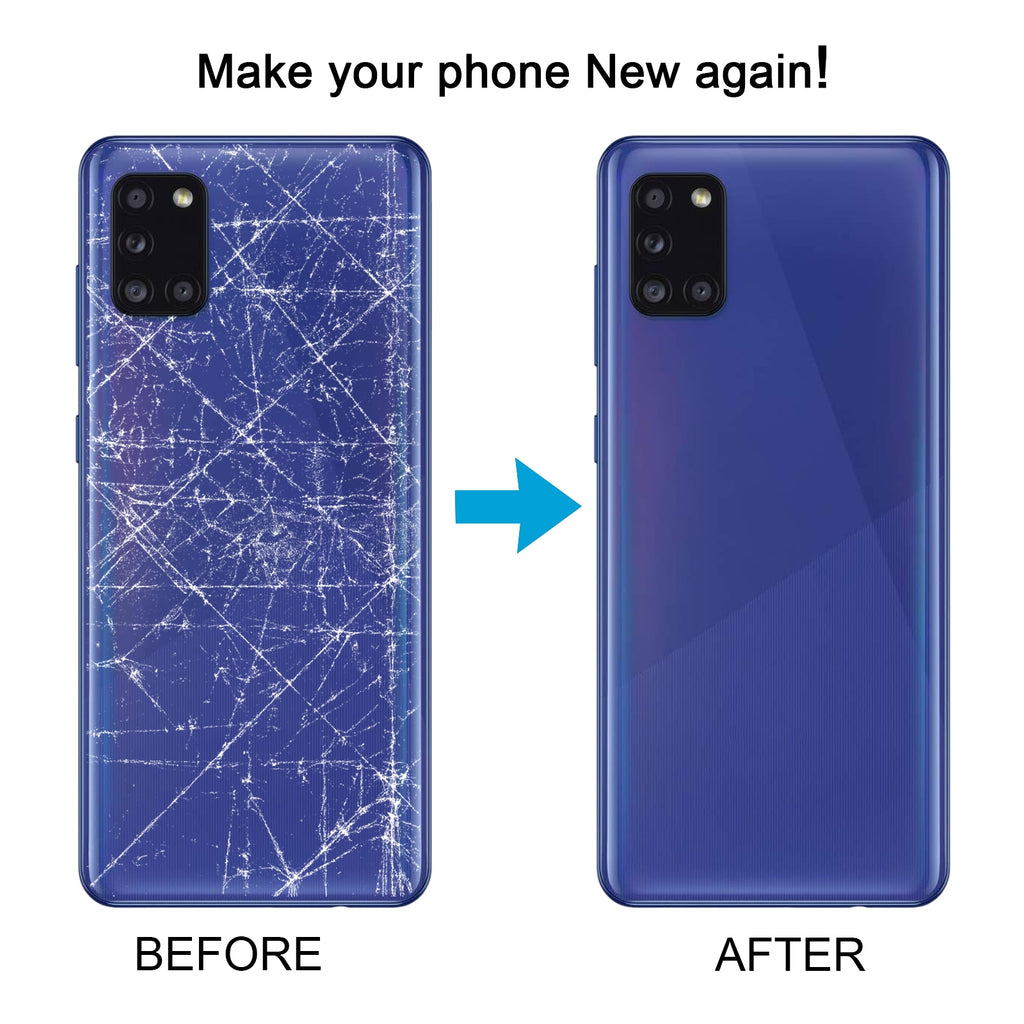 For Samsung Galaxy A31 Battery Back Cover (Blue)