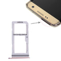 For Galaxy S7 Edge 2 SIM Card Tray / Micro SD Card Tray (Pink)