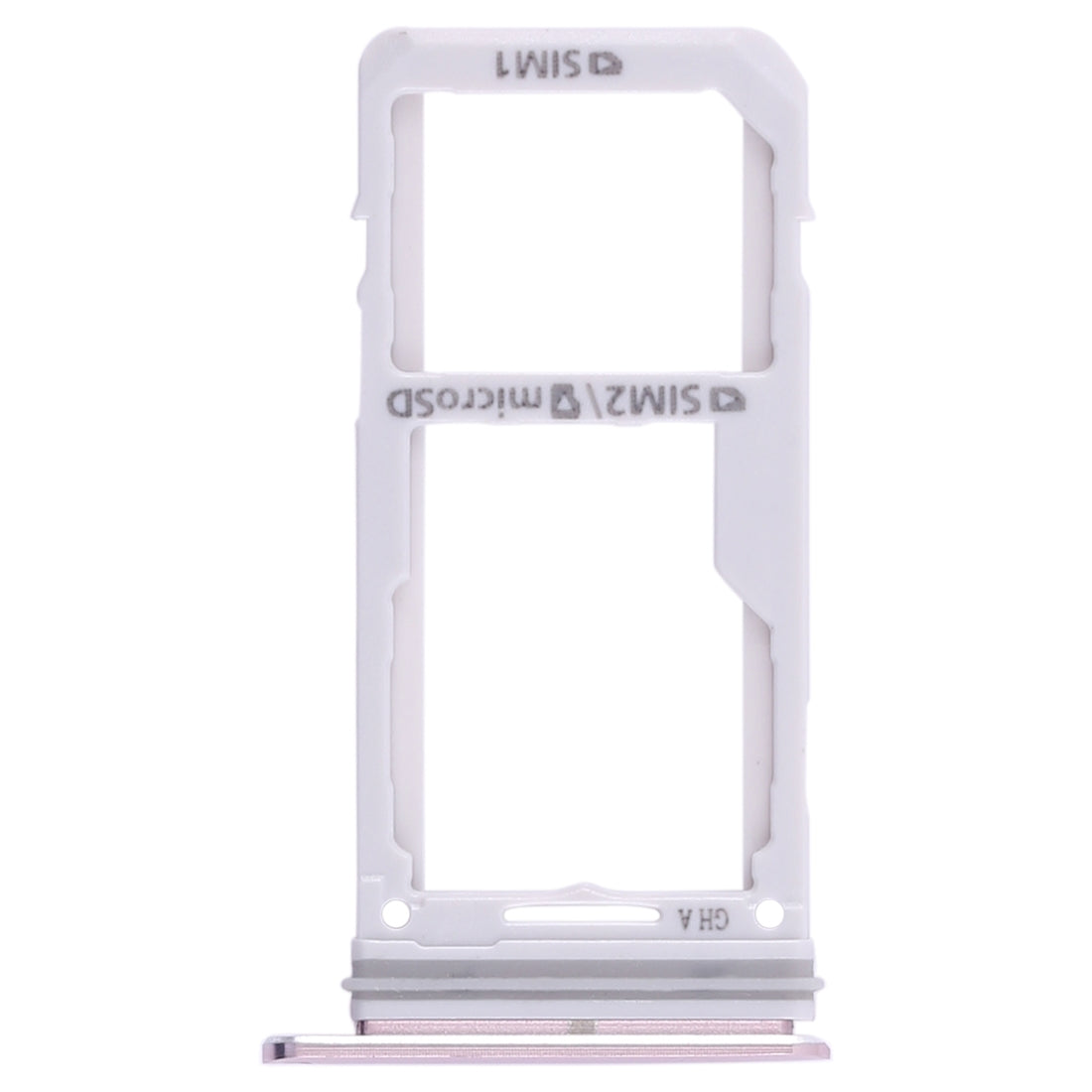 For Galaxy S8 / S8+ 2 SIM Card Tray / Micro SD Card Tray (Pink)