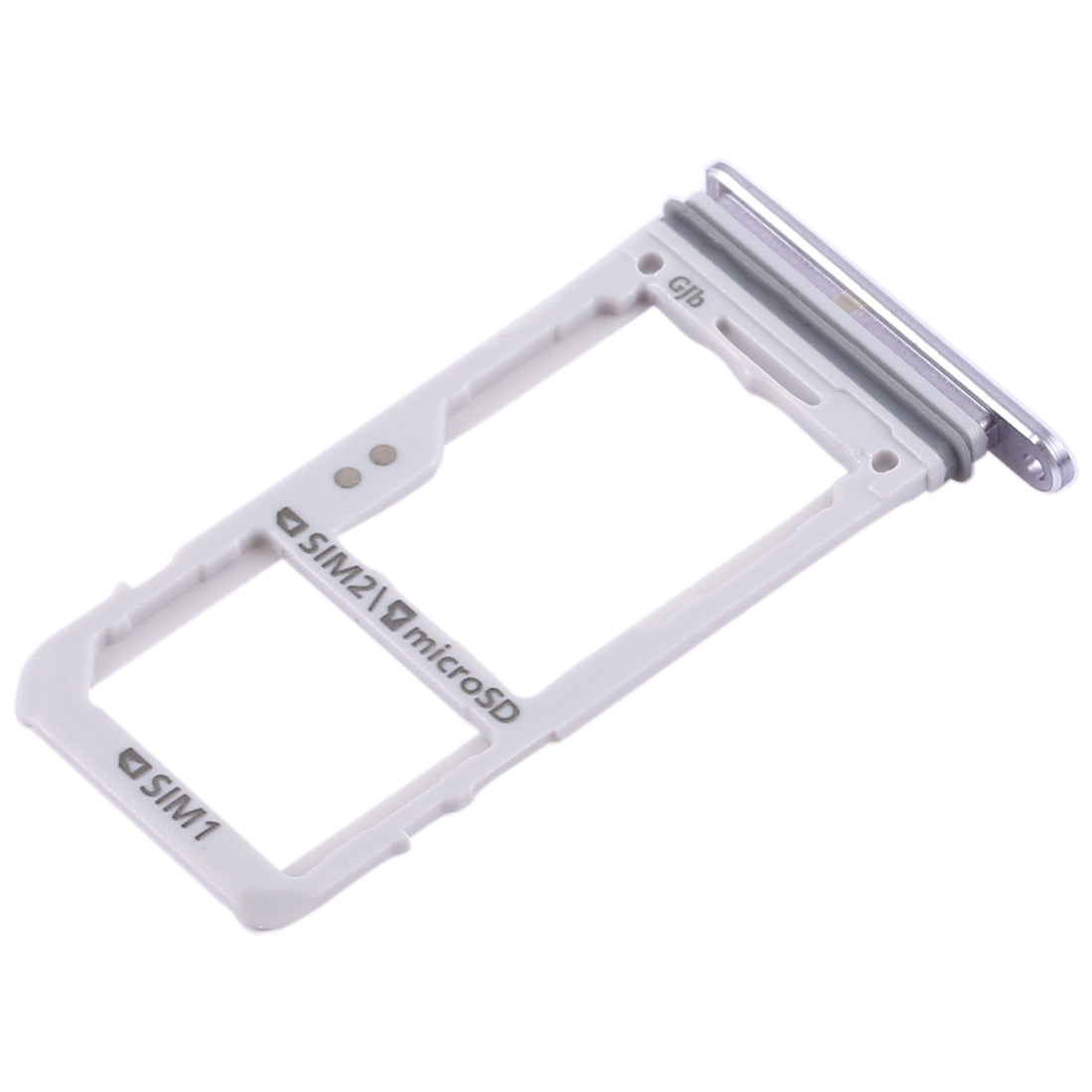 For Galaxy S8 / S8+ 2 SIM Card Tray / Micro SD Card Tray (Grey)