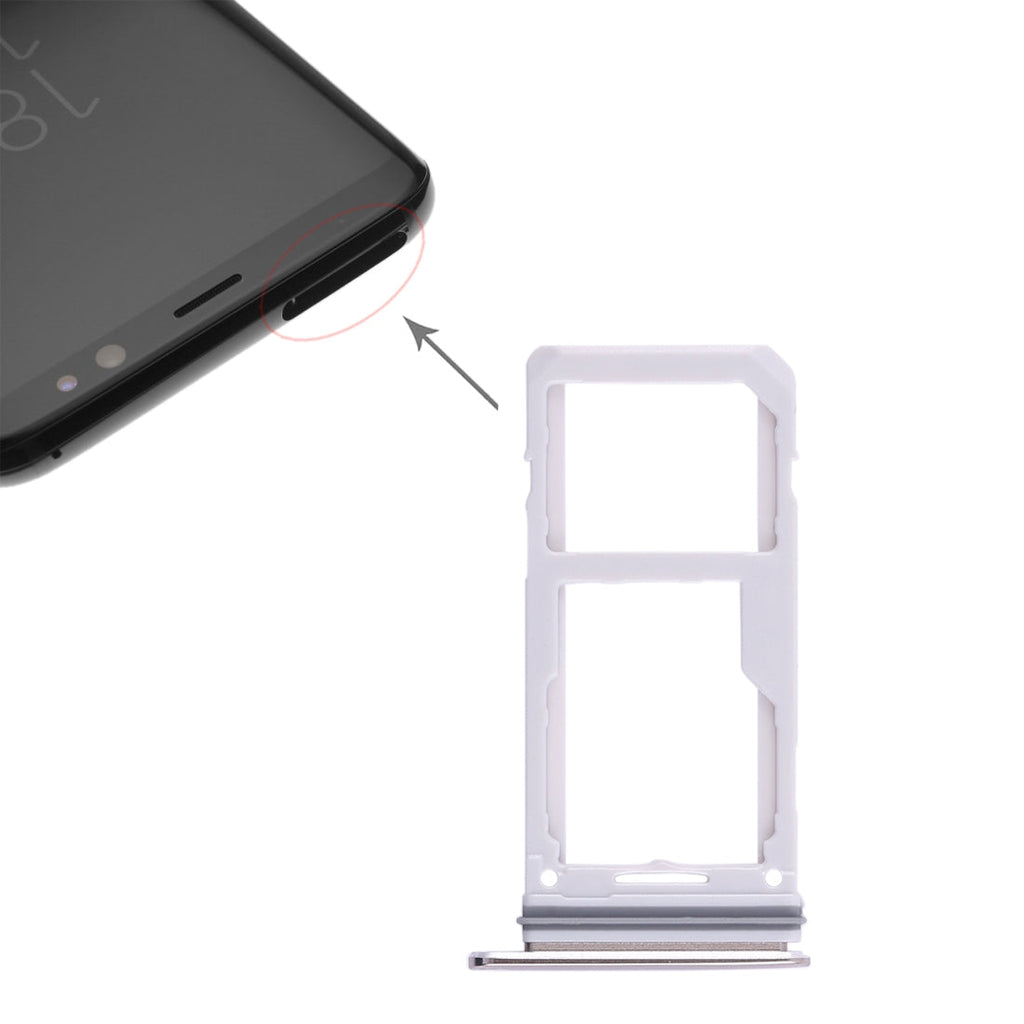 For Galaxy S8 / S8+ 2 SIM Card Tray / Micro SD Card Tray (Gold)