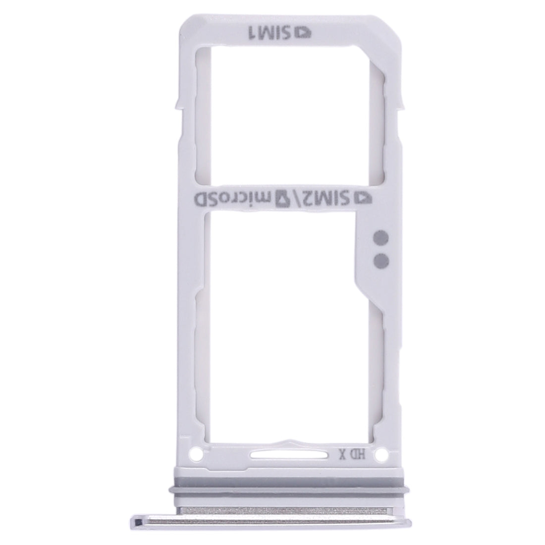 For Galaxy S8 / S8+ 2 SIM Card Tray / Micro SD Card Tray (Silver)