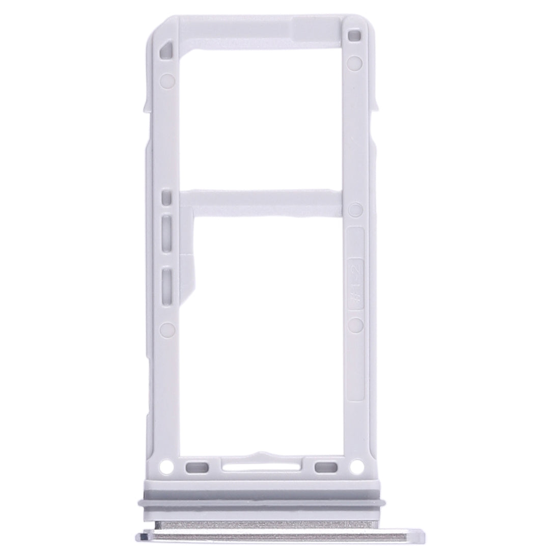 For Galaxy S8 / S8+ 2 SIM Card Tray / Micro SD Card Tray (Silver)