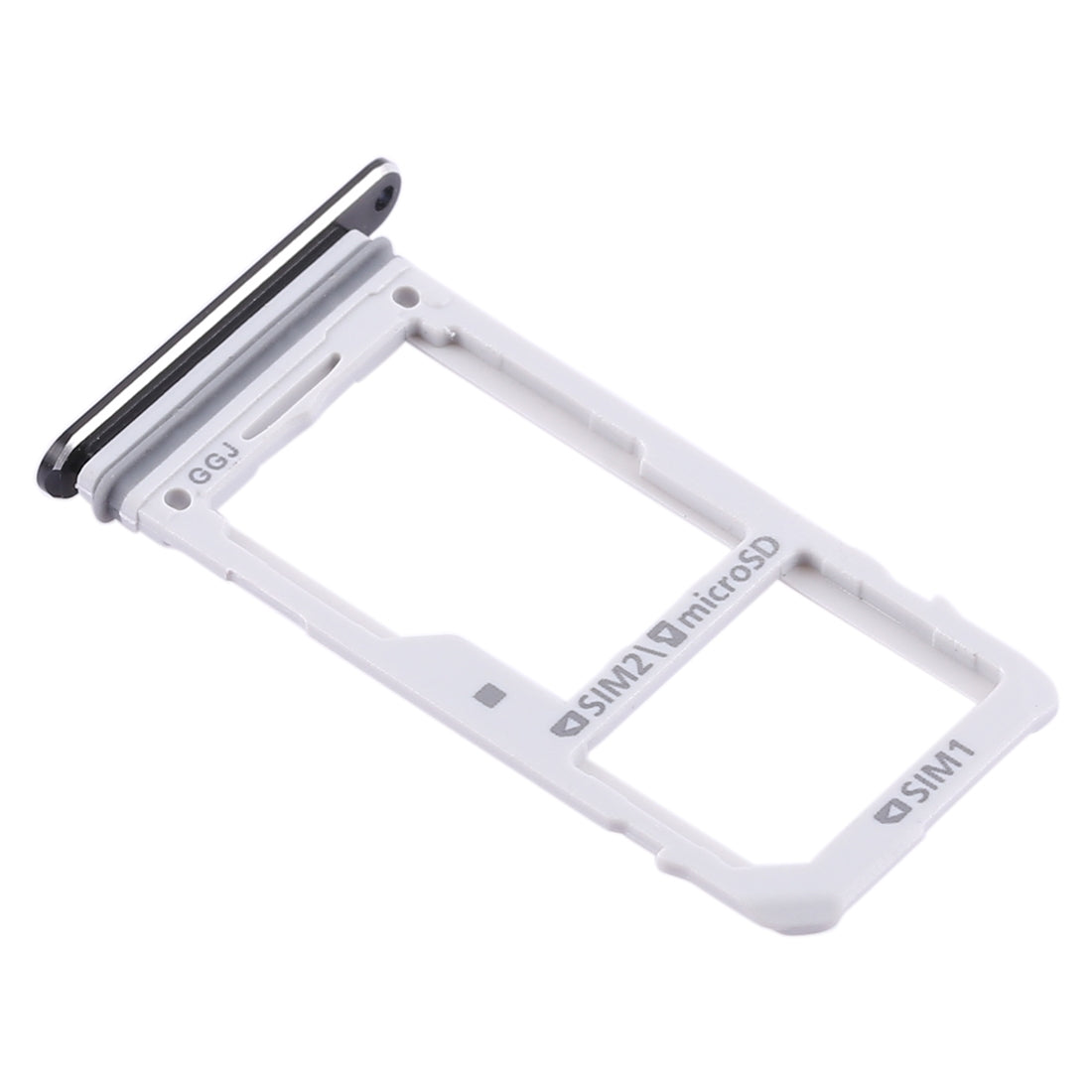 For Galaxy Note 8 2 SIM Card Tray / Micro SD Card Tray (Black)