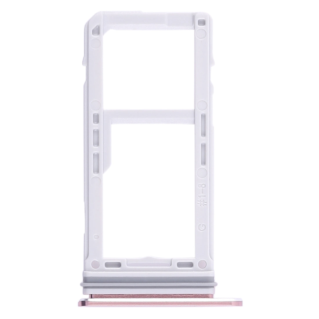 For Galaxy Note 8 2 SIM Card Tray / Micro SD Card Tray (Pink)