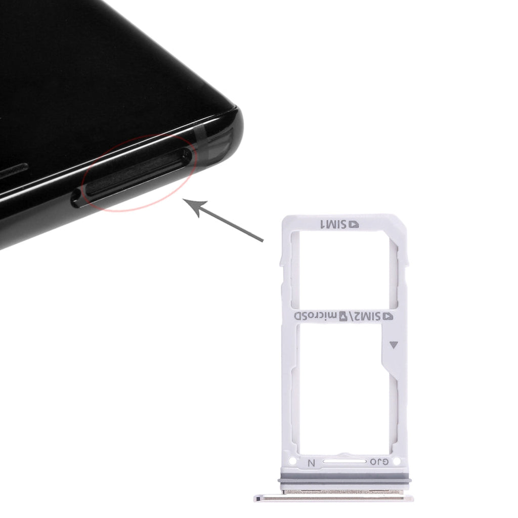 For Galaxy Note 8 2 SIM Card Tray / Micro SD Card Tray (Gold)