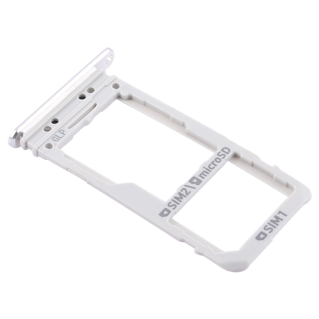 For Galaxy Note 8 2 SIM Card Tray / Micro SD Card Tray (Silver)