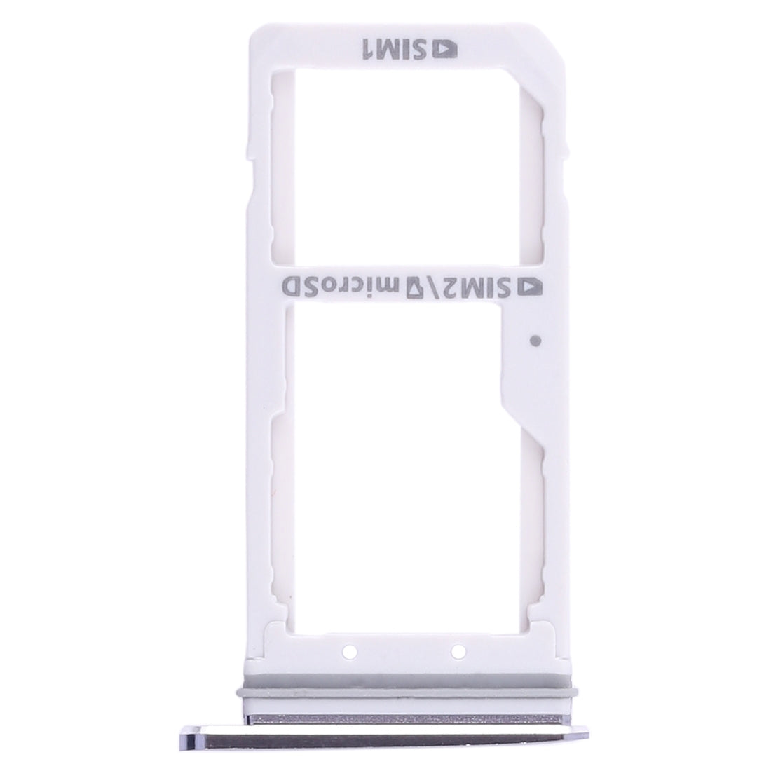 For Galaxy S7 2 SIM Card Tray / Micro SD Card Tray (Black)