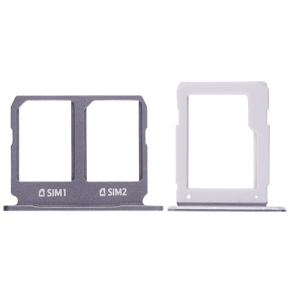 For Galaxy A9100 / A9 (2016) 2 SIM Card Tray + Micro SD Card Tray (Black)