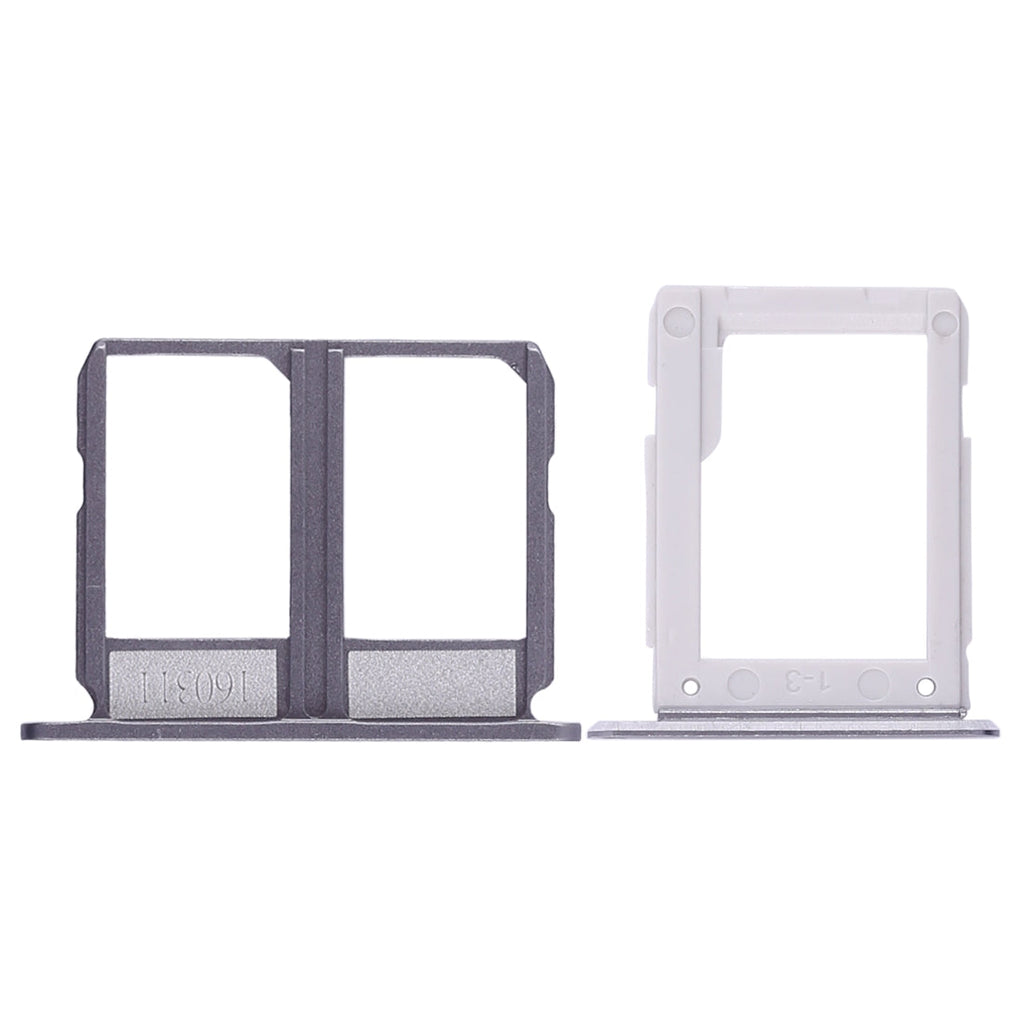 For Galaxy A9100 / A9 (2016) 2 SIM Card Tray + Micro SD Card Tray (Black)