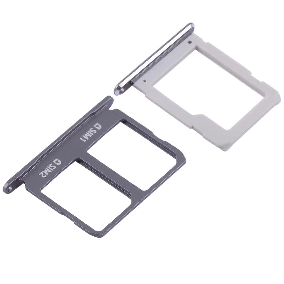 For Galaxy A9100 / A9 (2016) 2 SIM Card Tray + Micro SD Card Tray (Black)