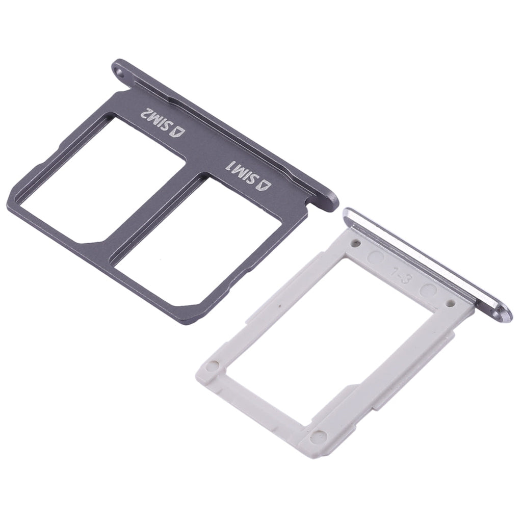 For Galaxy A9100 / A9 (2016) 2 SIM Card Tray + Micro SD Card Tray (Black)
