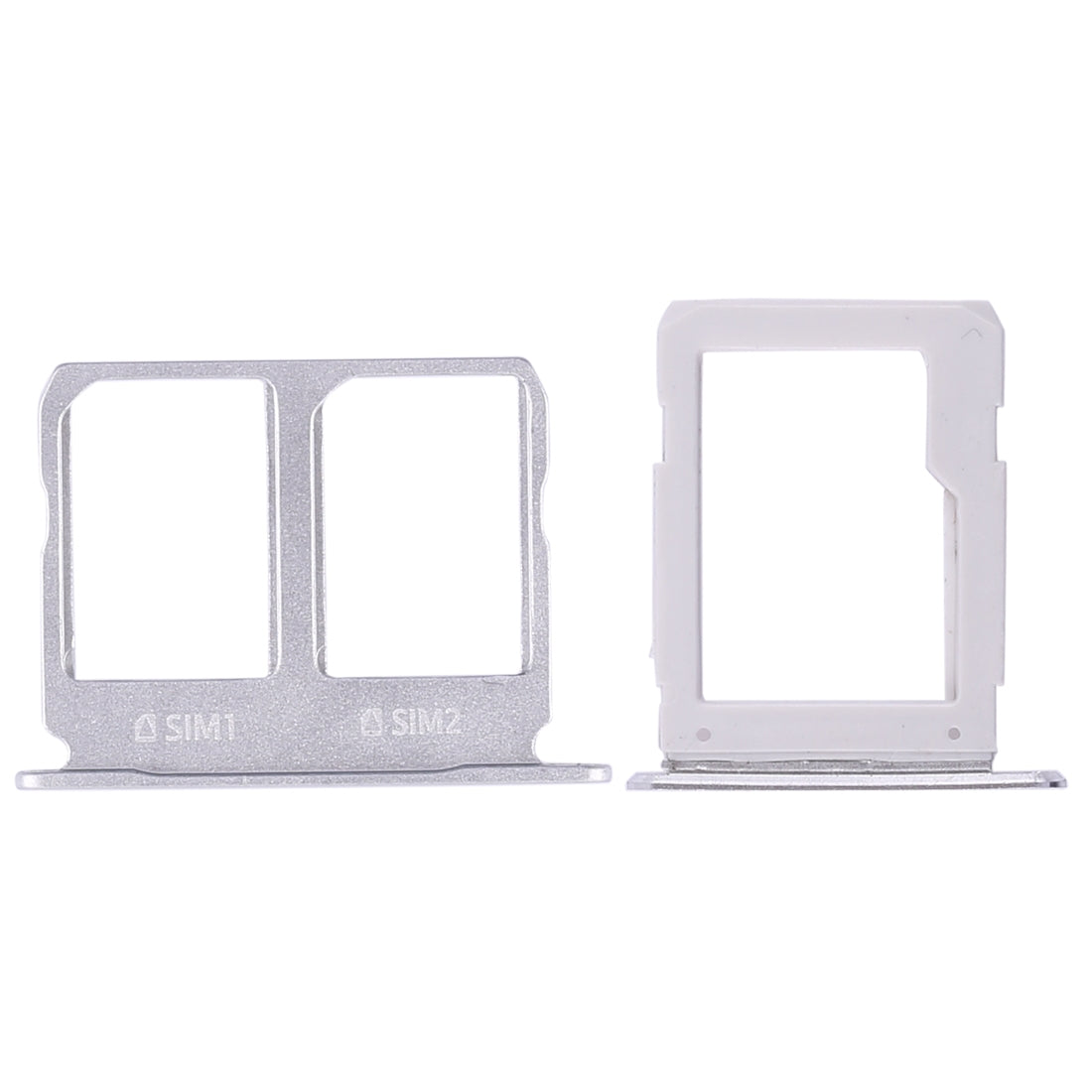 For Galaxy A9100 / A9 (2016) 2 SIM Card Tray + Micro SD Card Tray (White)