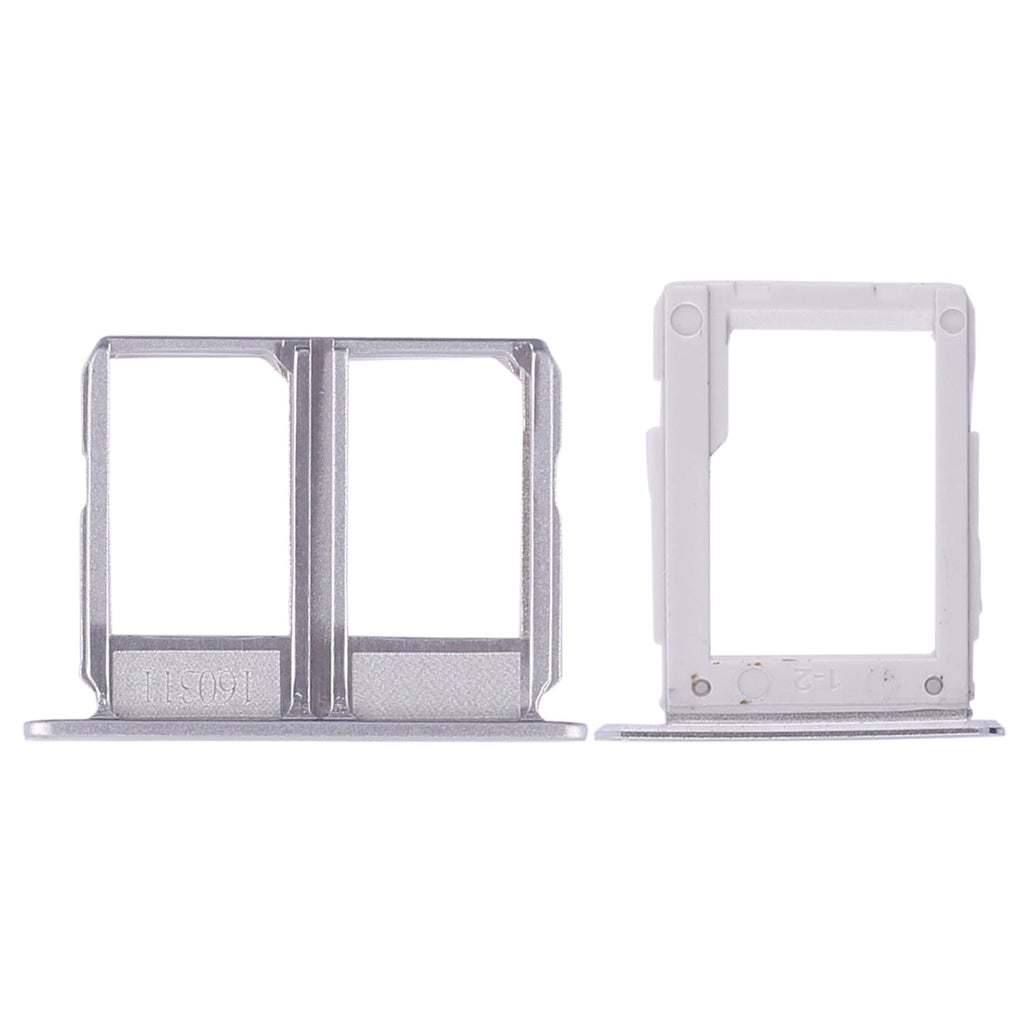 For Galaxy A9100 / A9 (2016) 2 SIM Card Tray + Micro SD Card Tray (White)