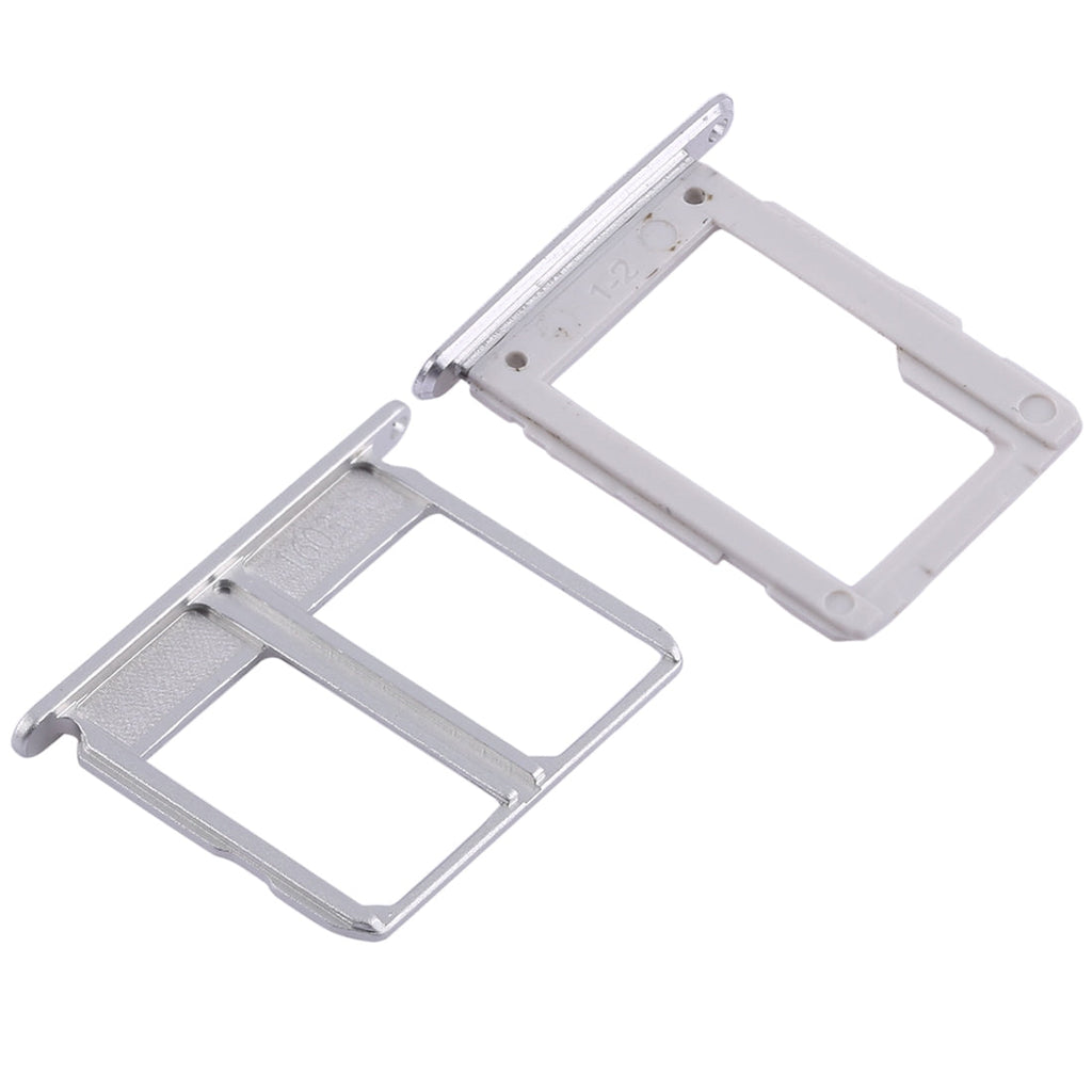 For Galaxy A9100 / A9 (2016) 2 SIM Card Tray + Micro SD Card Tray (White)