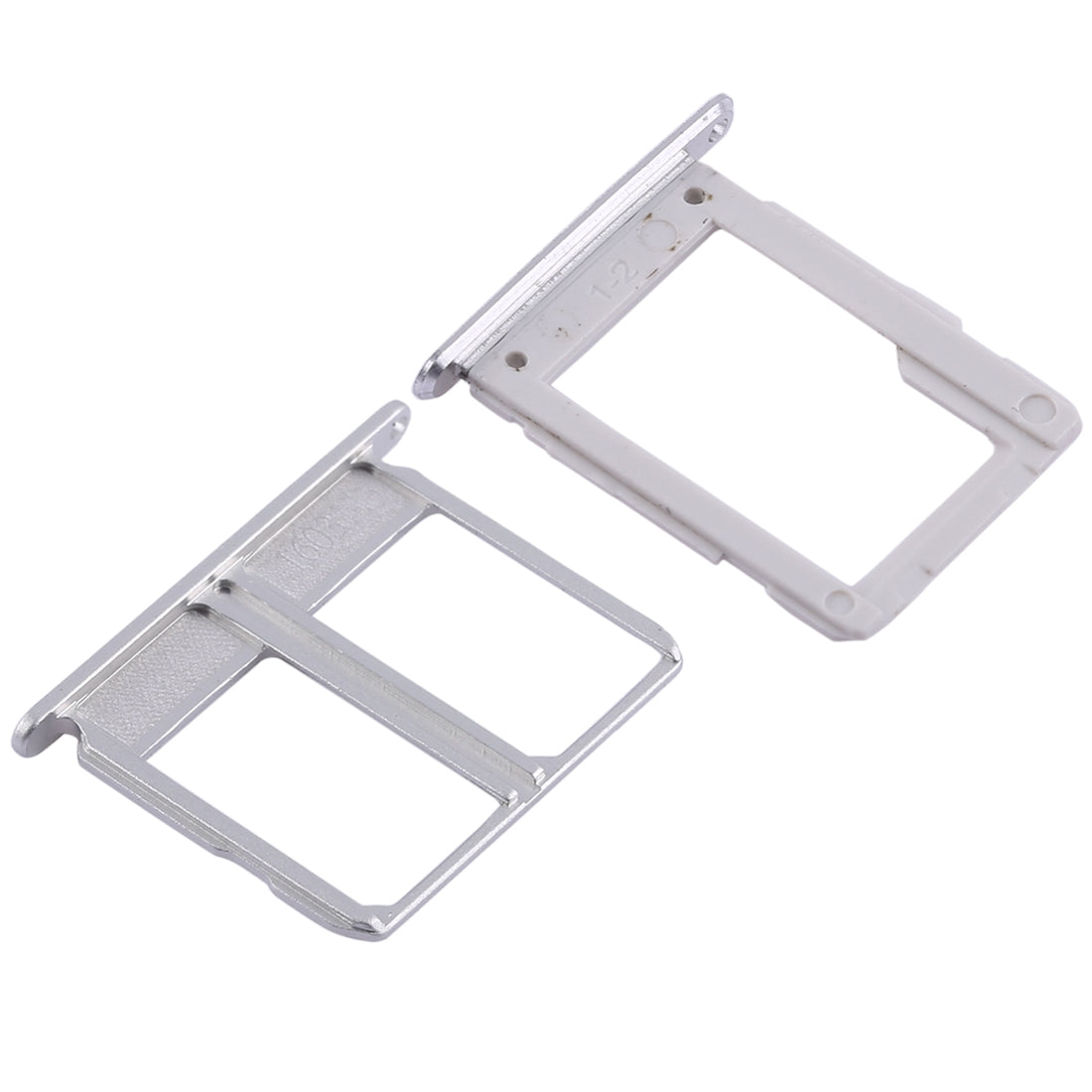 For Galaxy A9100 / A9 (2016) 2 SIM Card Tray + Micro SD Card Tray (White)