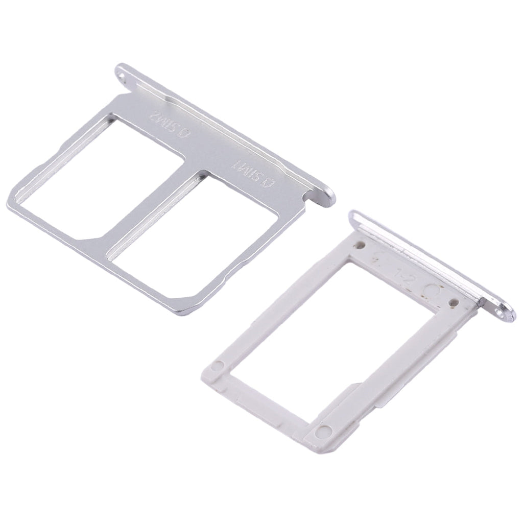 For Galaxy A9100 / A9 (2016) 2 SIM Card Tray + Micro SD Card Tray (White)