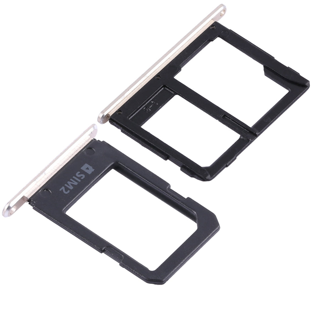For Galaxy A5108 / A7108 2 SIM Card Tray + Micro SD Card Tray (Gold)