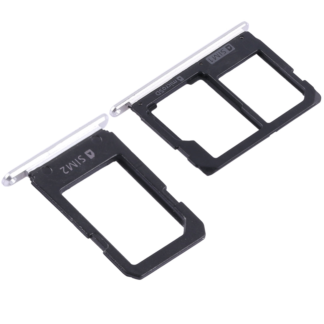 For Galaxy A5108 / A7108 2 SIM Card Tray + Micro SD Card Tray (White)