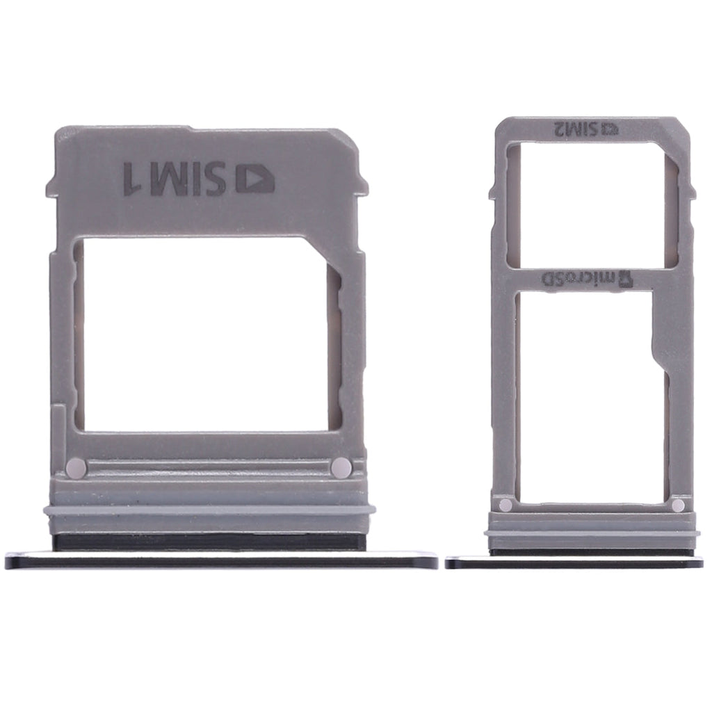 For Galaxy A520 / A720 2 SIM Card Tray + Micro SD Card Tray (Black)