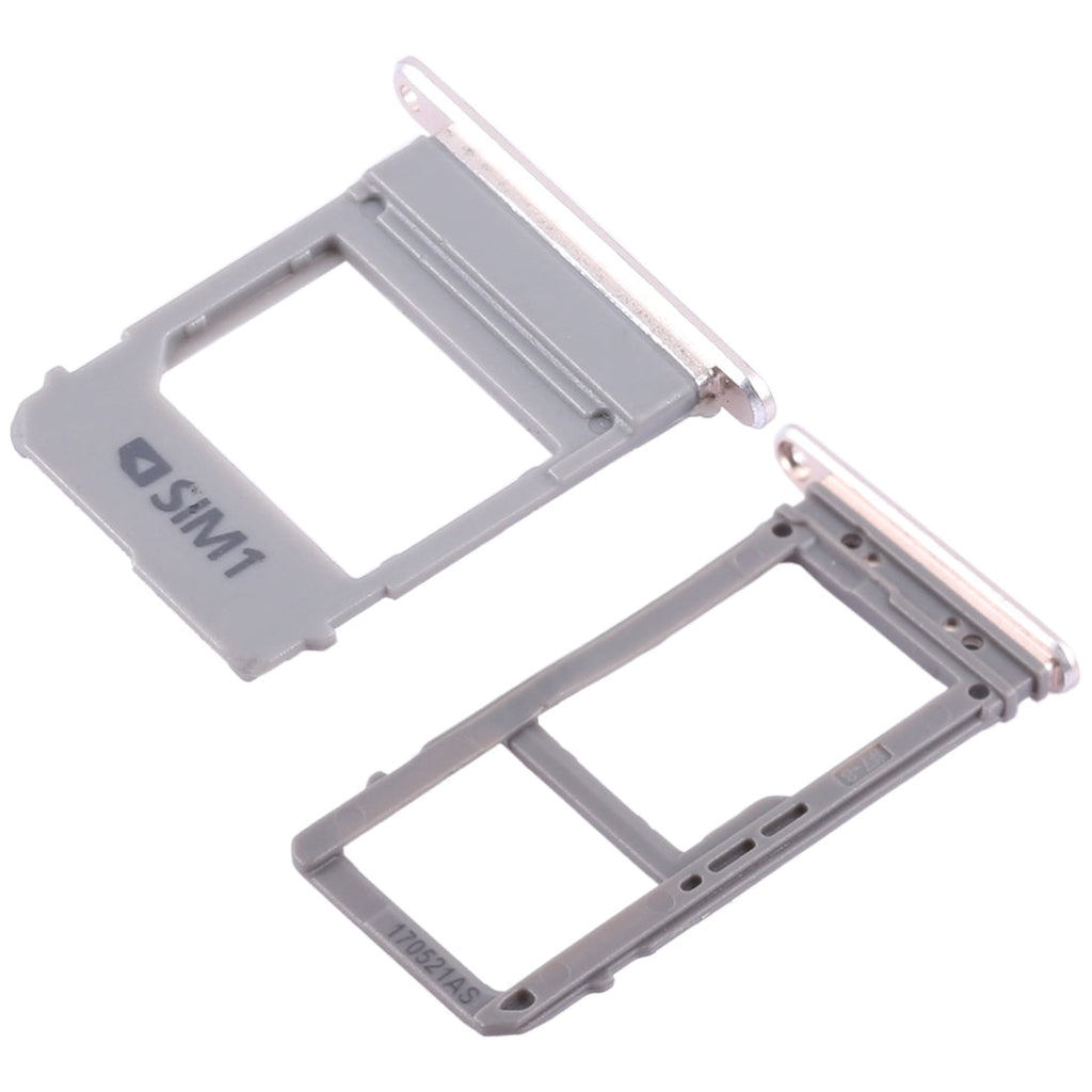 For Galaxy A520 / A720 2 SIM Card Tray + Micro SD Card Tray (Gold)
