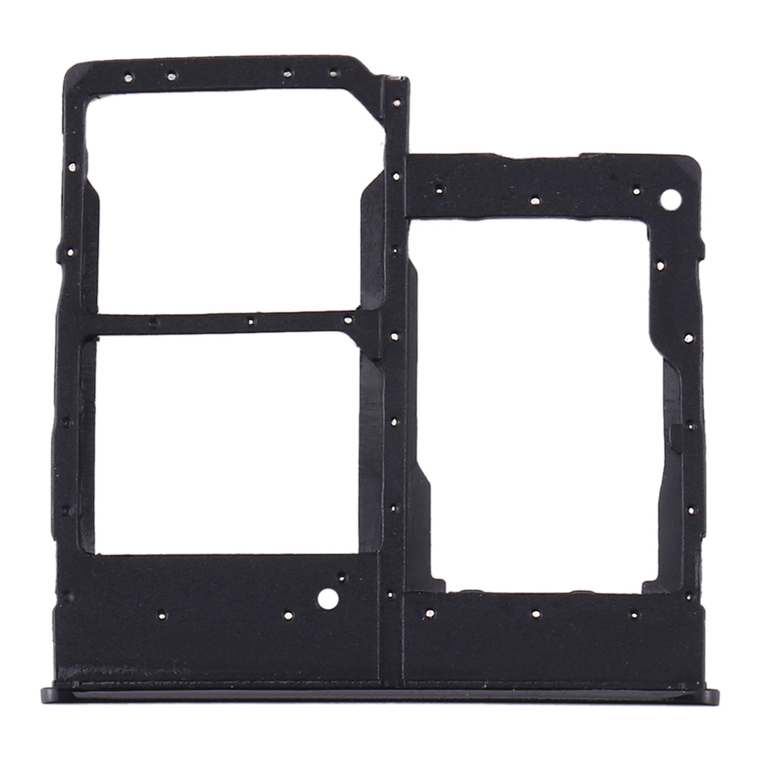 For Samsung Galaxy A20e SIM Card Tray + SIM Card Tray + Micro SD Card Tray (Black)