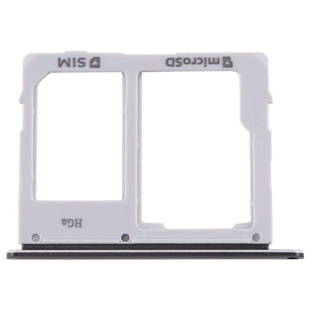 For Samsung Galaxy Tab S5e SM-T725 SIM Card Tray + Micro SD Card Tray (Black)