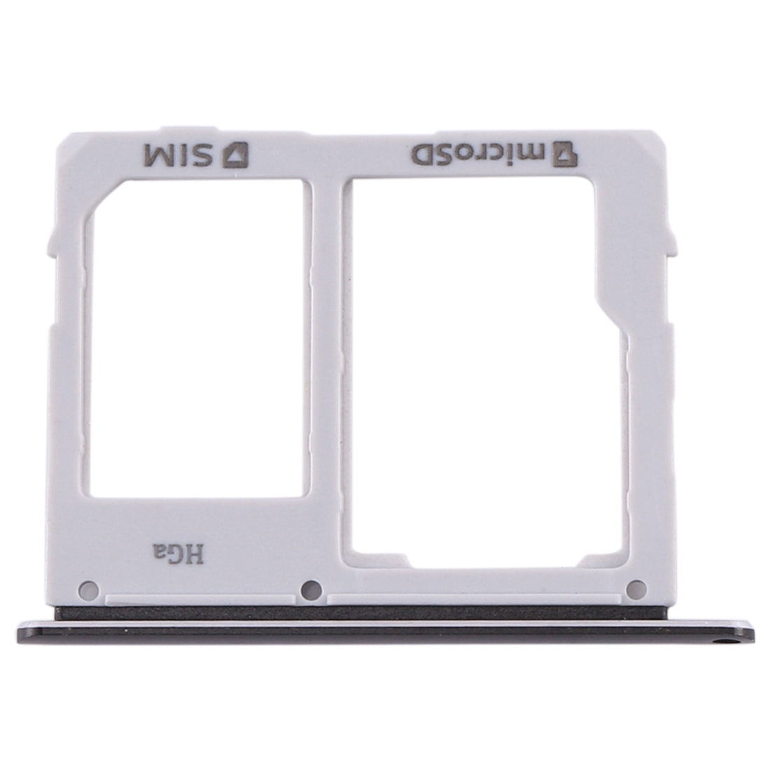 For Samsung Galaxy Tab S5e SM-T725 SIM Card Tray + Micro SD Card Tray (Black)