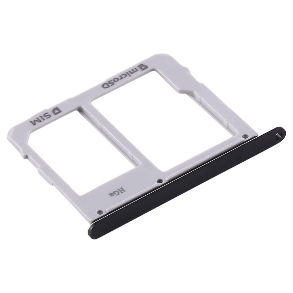 For Samsung Galaxy Tab S5e SM-T725 SIM Card Tray + Micro SD Card Tray (Black)