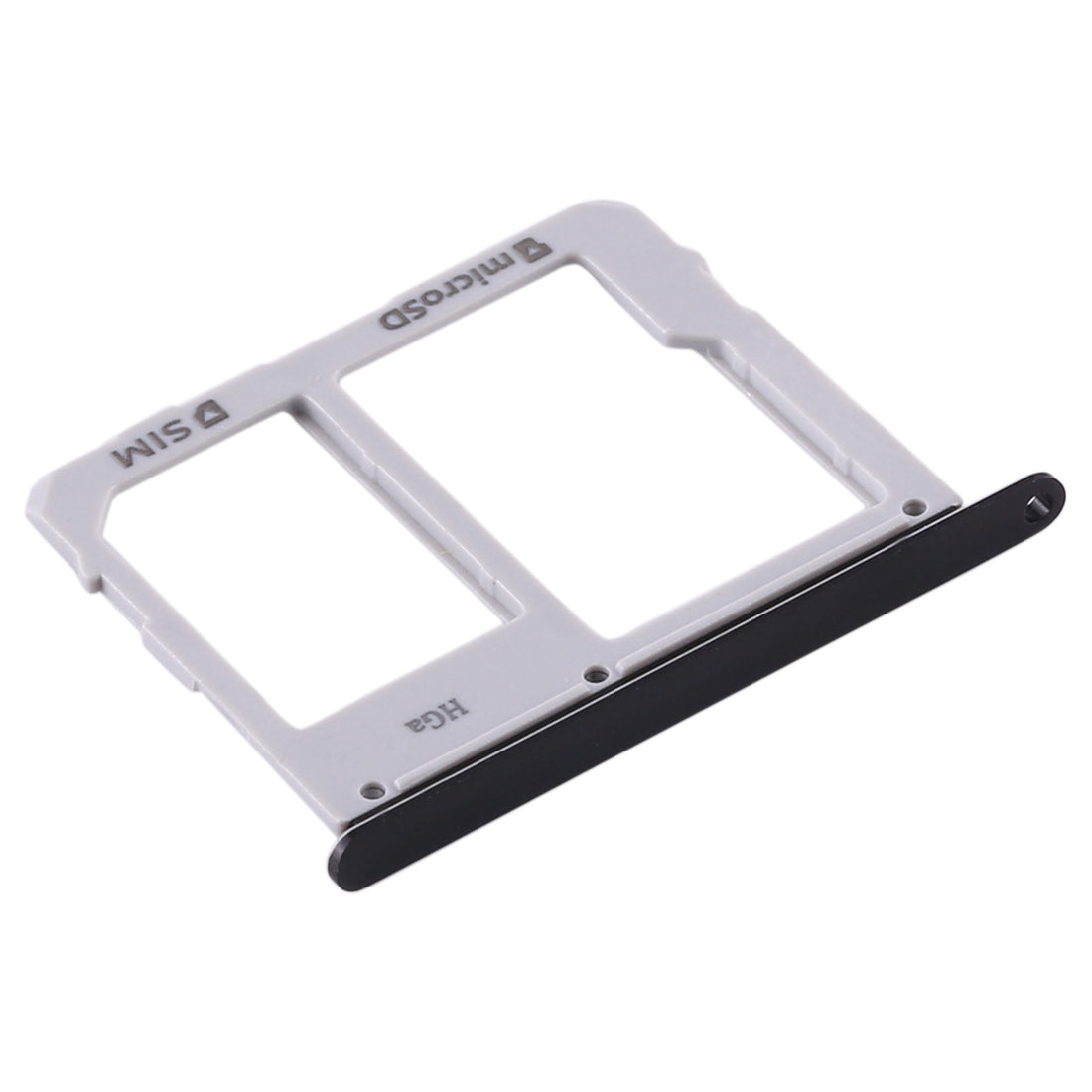 For Samsung Galaxy Tab S5e SM-T725 SIM Card Tray + Micro SD Card Tray (Black)