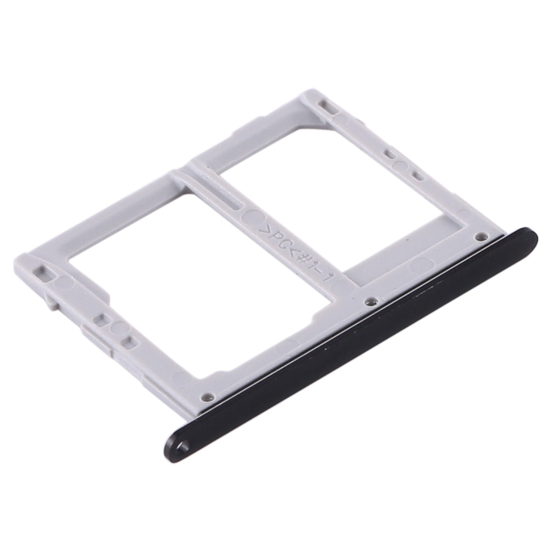 For Samsung Galaxy Tab S5e SM-T725 SIM Card Tray + Micro SD Card Tray (Black)