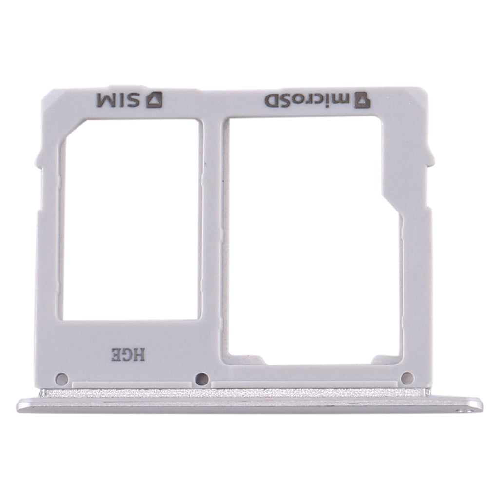 For Samsung Galaxy Tab S5e SM-T725 SIM Card Tray + Micro SD Card Tray (Silver)