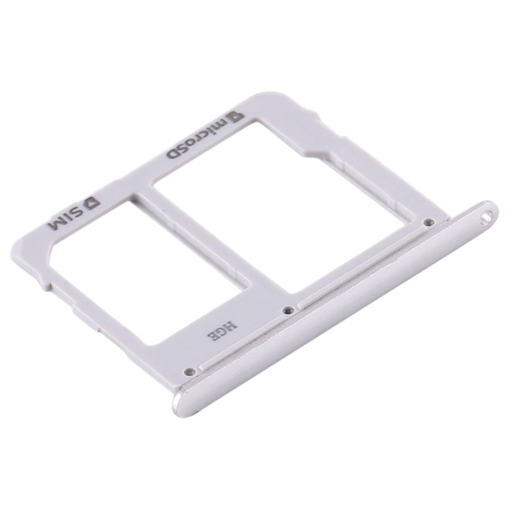 For Samsung Galaxy Tab S5e SM-T725 SIM Card Tray + Micro SD Card Tray (Silver)