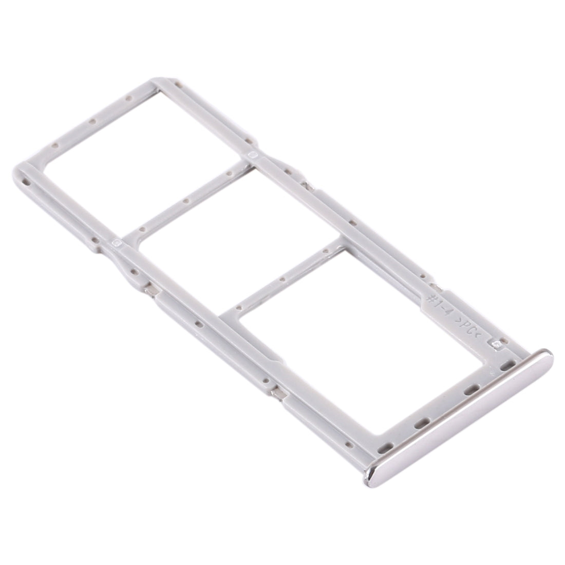 For Samsung Galaxy A71 SIM Card Tray + SIM Card Tray + Micro SD Card Tray (Silver)