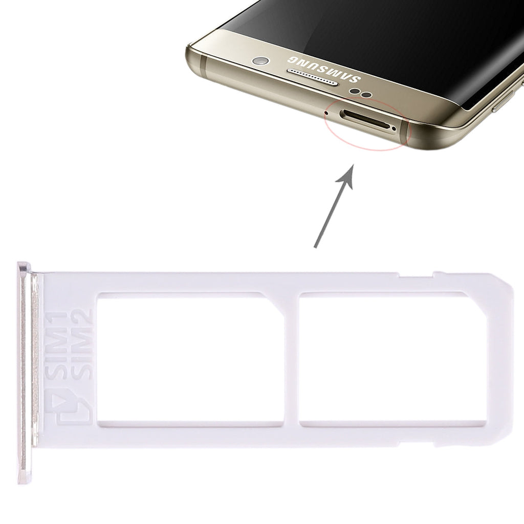 For Galaxy S6 Edge plus / S6 Edge+ 2 SIM Card Tray (Gold)
