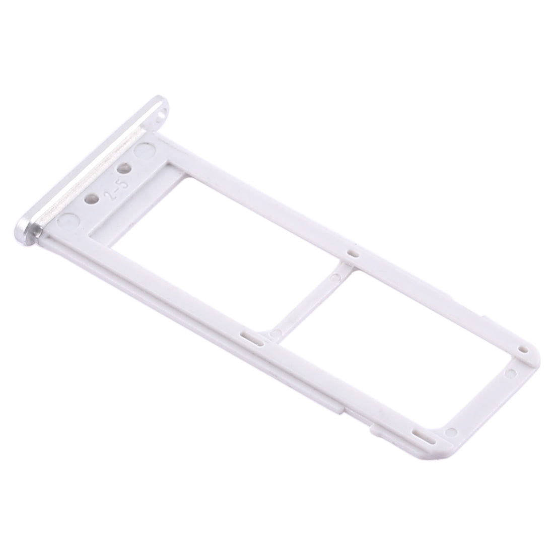 For Galaxy S6 Edge plus / S6 Edge+ 2 SIM Card Tray (Silver)