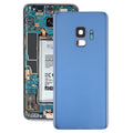 For Galaxy S9 Battery Back Cover with Camera Lens Frame (Blue)