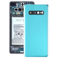For Galaxy S10+ Battery Back Cover with Camera Lens Frame (Green)
