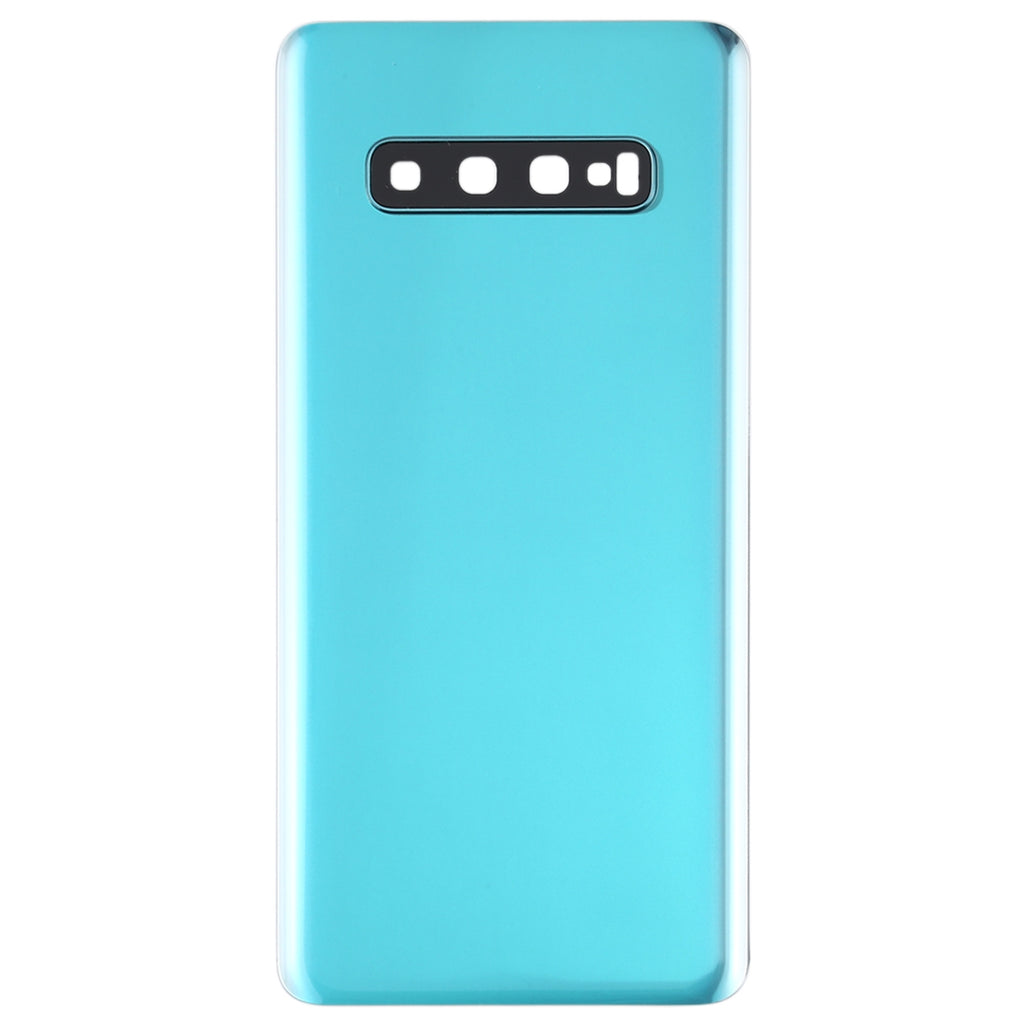 For Galaxy S10+ Battery Back Cover with Camera Lens Frame (Green)