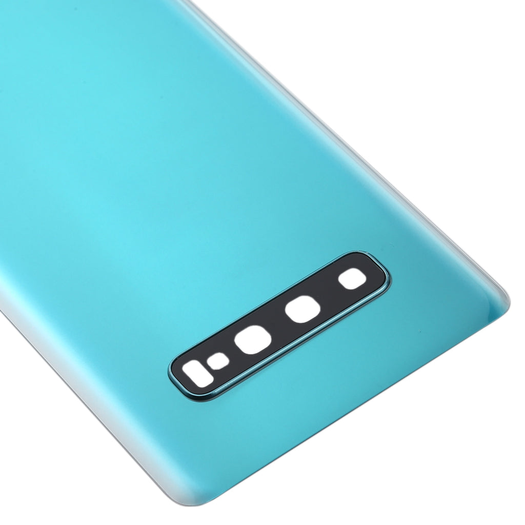 For Galaxy S10+ Battery Back Cover with Camera Lens Frame (Green)