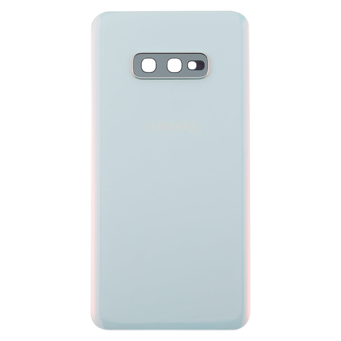 For Galaxy S10e Battery Back Cover with Camera Lens Frame (White)