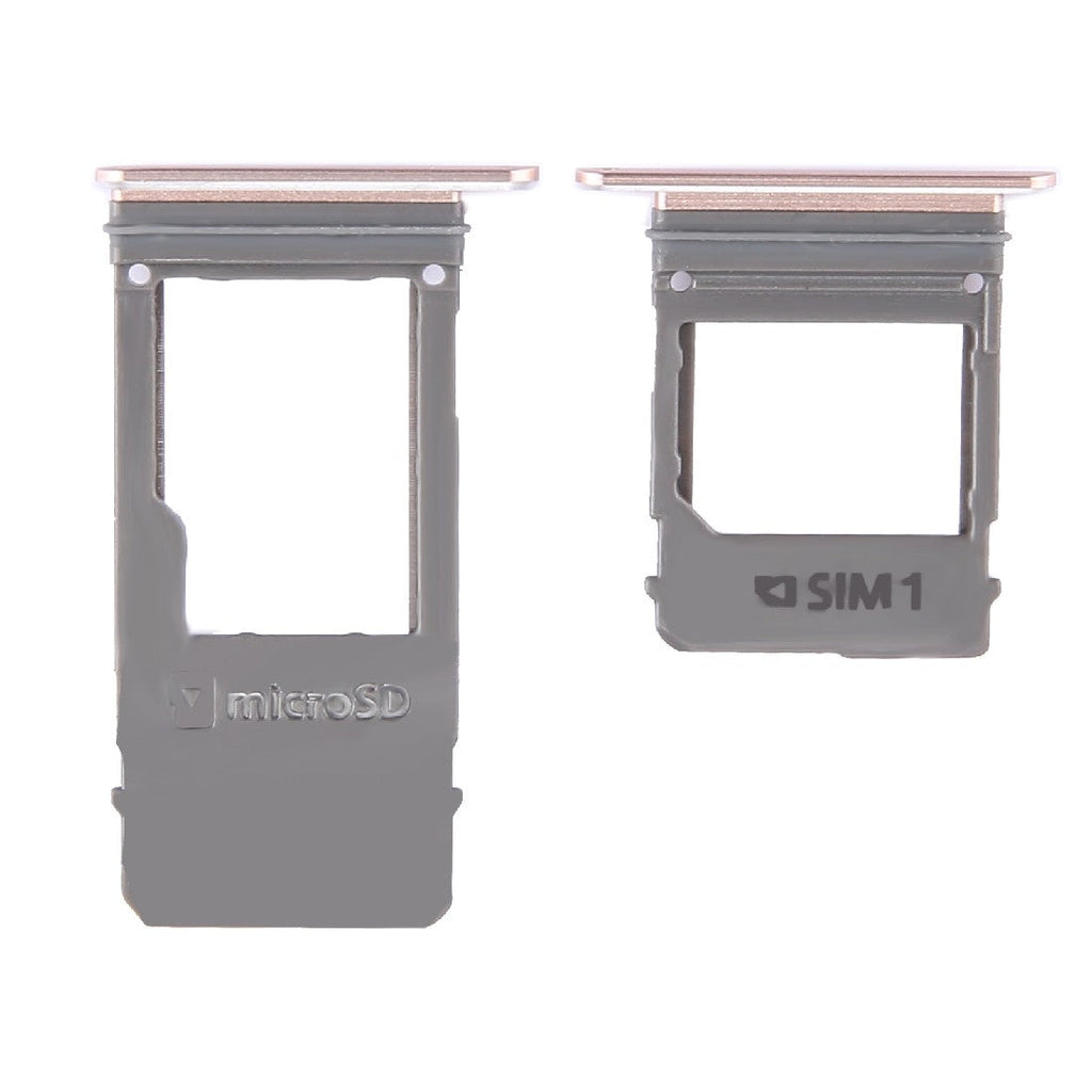 For Galaxy A5 (2017) / A520 & A7 (2017) / A720 SIM Card Tray + Micro SD Card Tray, Single Card (Pink)