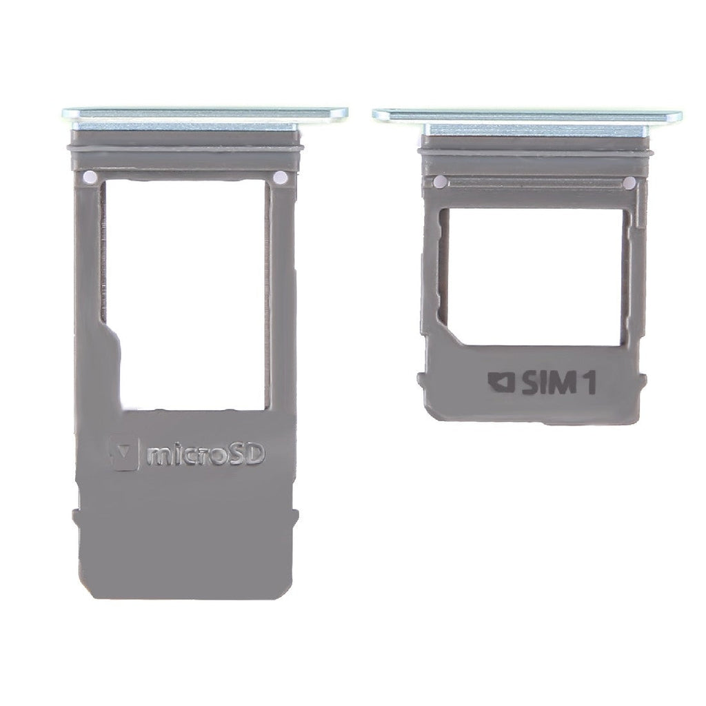 For Galaxy A5 (2017) / A520 & A7 (2017) / A720 SIM Card Tray + Micro SD Card Tray, Single Card (Blue)
