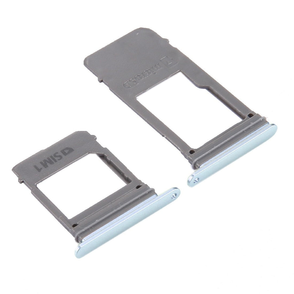For Galaxy A5 (2017) / A520 & A7 (2017) / A720 SIM Card Tray + Micro SD Card Tray, Single Card (Blue)